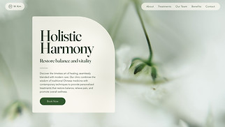 Health & Wellness website templates - Acupuncture Clinic (Natural)
